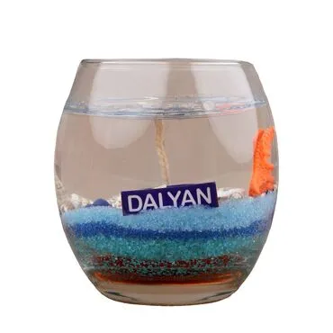 Wholesale Dalyan Themed Myros Glass Dome Clear Candle - Standart