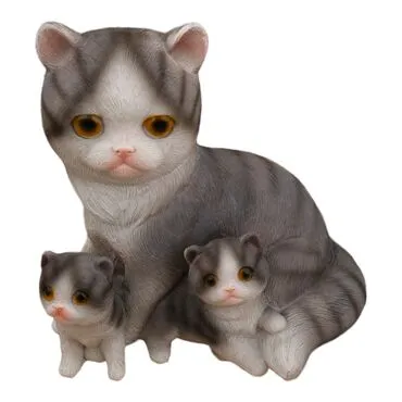 Wholesale Medium Mother and Kitten Polyester Cat