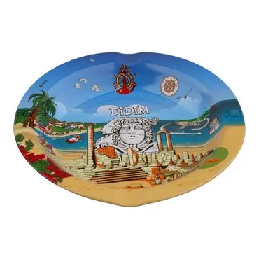 Wholesale Didim Themed Metal Ashtray 115mm