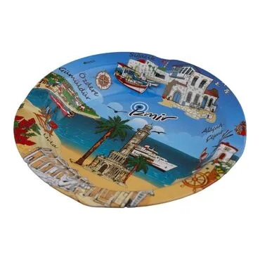 Toptan İzmir Temalı Metal Küllük 115mm - Standart - 2