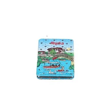 Wholesale Akyaka Themed Myros Rectangular Curved PU Mirror