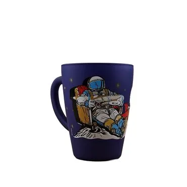 Wholesale Astronaut Themed Oval Glass Mug 27 Cl