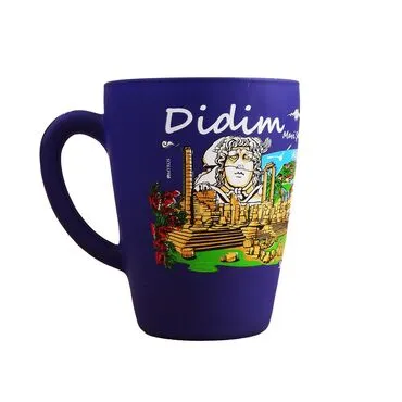 Wholesale Didim Themed Oval Glass Mug 27 Cl