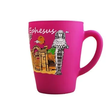 Wholesale Efes Themed Oval Glass Mug 27 Cl - Standart - 3