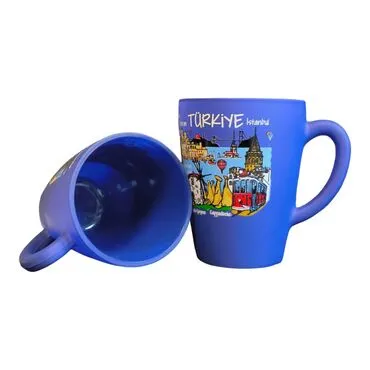 Wholesale Turkey Themed Oval Glass Mug 27 Cl - Standart - 2