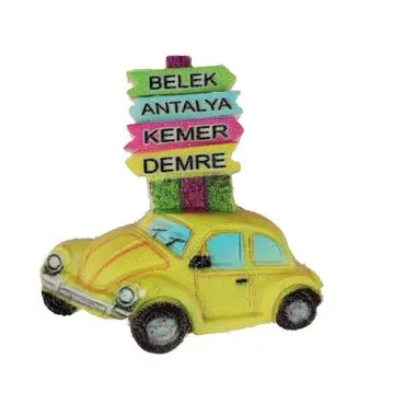 Wholesale Antalya Region Themed Polyester UV Refrigerator Magnet - 5