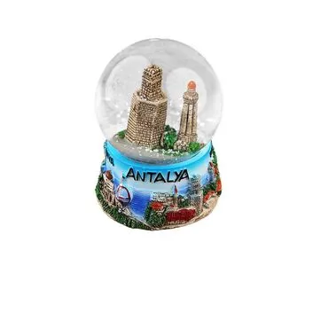 Wholesale Antalya Themed Polyester Snow Globe 65 mm
