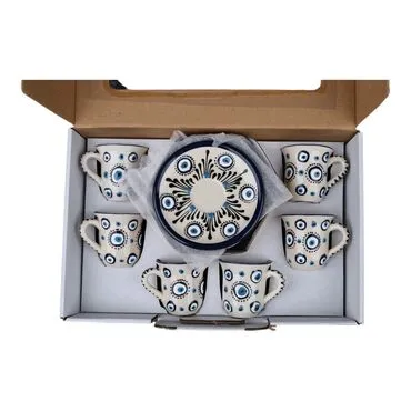 Wholesale Nazar 6 Piece Coffee Set - Standart - 3