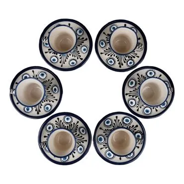 Wholesale Nazar 6 Piece Coffee Set - Standart - 4