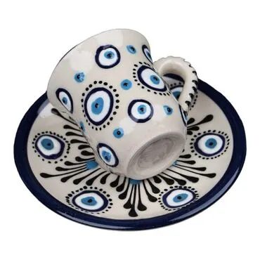 Wholesale Nazar 6 Piece Coffee Set - Standart - 5
