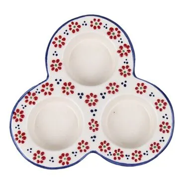 Wholesale Ceramic Triple Candle Holder Daisy Themed