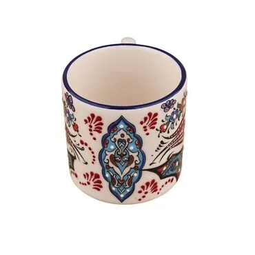 Wholesale Samur Small Mug Blue White - Standart - 2