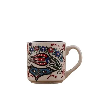 Wholesale Samur Small Mug Blue White - Standart - 3