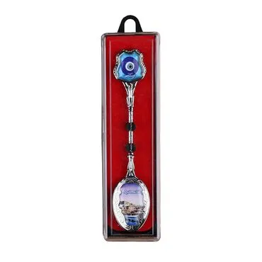 Wholesale Marmaris Themed Myros Metal Tea Spoon 25*130 mm - 2