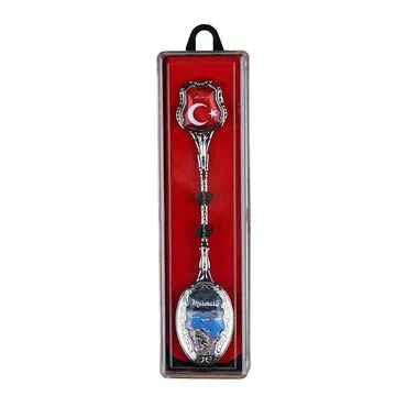 Wholesale Marmaris Themed Myros Metal Tea Spoon 25*130 mm - 3
