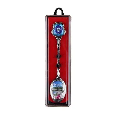 Wholesale Marmaris Themed Myros Metal Tea Spoon 25*130 mm - 12