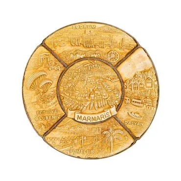 Toptan Marmaris Temalı 20 Cm Organi̇k Tabak - 2
