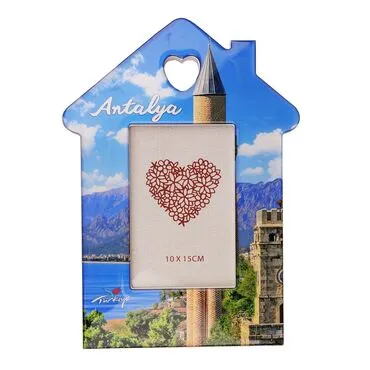 Wholesale Antalya Themed House Shaped Photo Frame 10x15 cm - 01