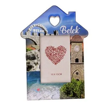 Wholesale Belek Themed House Shaped Photo Frame 10x15 cm - 2