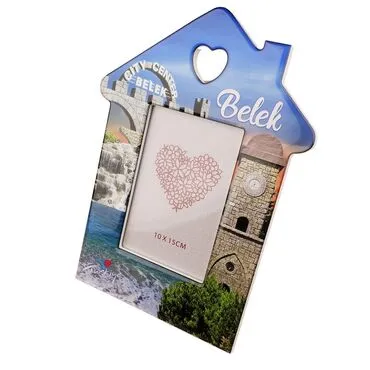 Wholesale Belek Themed House Shaped Photo Frame 10x15 cm - 5