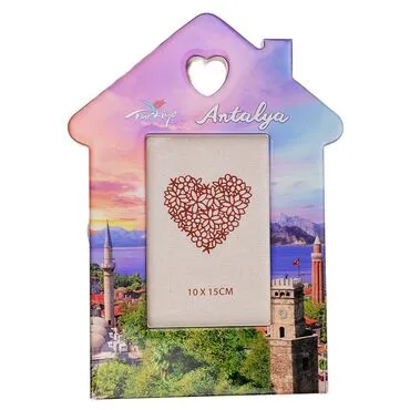 Wholesale Belek Themed House Shaped Photo Frame 10x15 cm - 3
