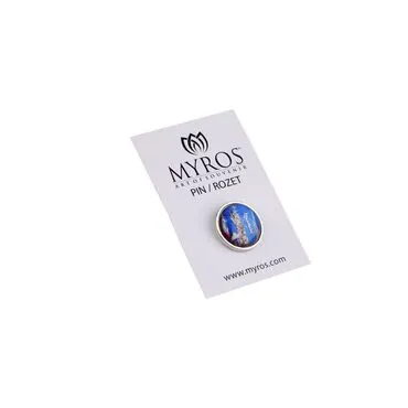 Wholesale Marmaris Themed Myros Round Badge 18 mm - 8