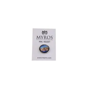 Wholesale Marmaris Themed Myros Round Badge 18 mm - 5