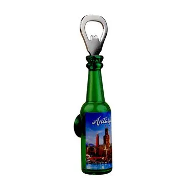 Toptan Antalya Temalı Myros Şi̇şe Açacak Magnet  - 2