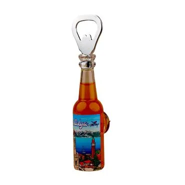 Toptan Antalya Temalı Myros Şi̇şe Açacak Magnet  - 3