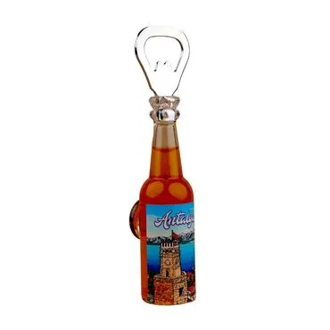 Toptan Antalya Temalı Myros Şi̇şe Açacak Magnet  - 7