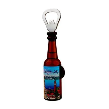Toptan Antalya Temalı Myros Şi̇şe Açacak Magnet  - 8