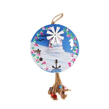 Antalya Themed Marine Themed Round Wall Hanging - 2
