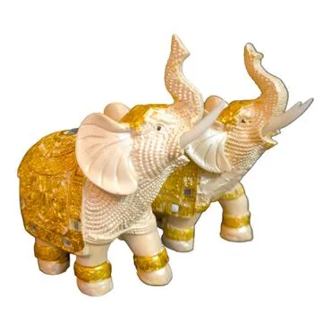 Wholesale Polyester Elephant 10 cm 2 Piece Set - 3