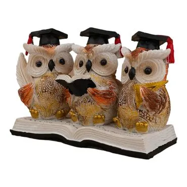 Wholesale Polyester Owl Graduation Figure 15 cm - 8