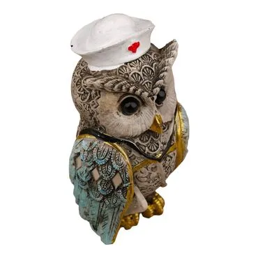 Wholesale Polyester Owl 8 cm Set of 4 - 4