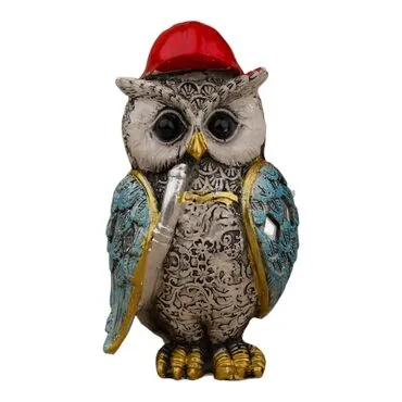 Wholesale Polyester Owl 8 cm Set of 4 - 16