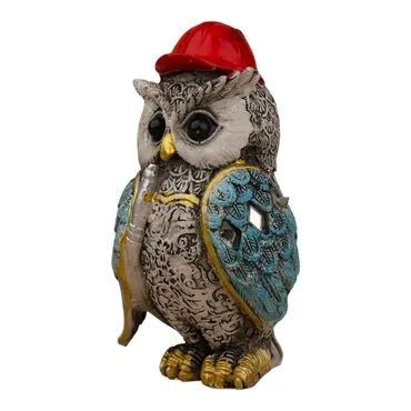 Wholesale Polyester Owl 8 cm Set of 4 - 20