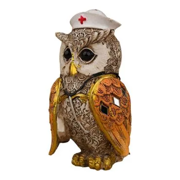 Wholesale Polyester Owl 12 cm Set of 4 - 18
