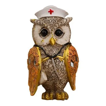 Wholesale Polyester Owl 12 cm Set of 4 - 24