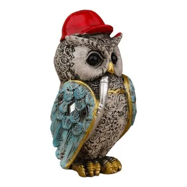 Wholesale Polyester Owl 12 cm Set of 4 - 6