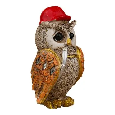 Wholesale Polyester Owl 12 cm Set of 4 - 8