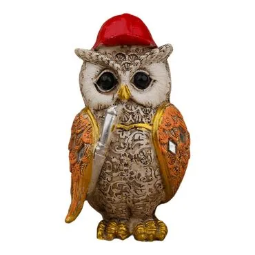 Wholesale Polyester Owl 12 cm Set of 4 - 15