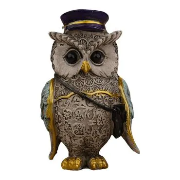 Wholesale Polyester Owl 12 cm Set of 4 - 9