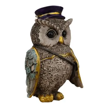 Wholesale Polyester Owl 12 cm Set of 4 - 21