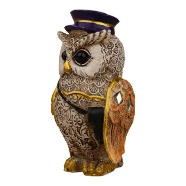 Wholesale Polyester Owl 12 cm Set of 4 - 13