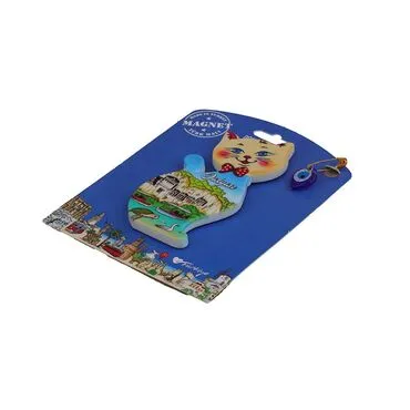 Wholesale Dalyan Themed Myros Packaged UV Printed Wooden Refrigerator Magnet - 10