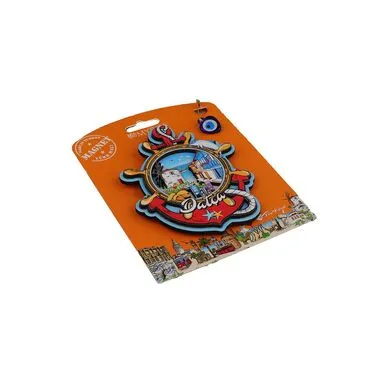 Toptan Datça Temalı Myros Kartonetli̇ Uv Ahşap Magnet - 7