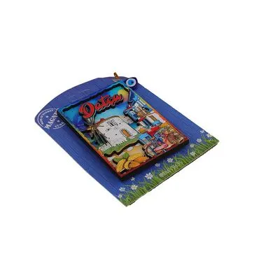 Toptan Datça Temalı Myros Kartonetli̇ Uv Ahşap Magnet - 2