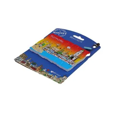 Toptan Marmaris Temalı Myros Kartonetli̇ Uv Ahşap Magnet - 16