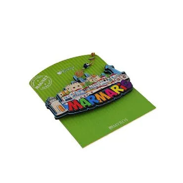 Toptan Marmaris Temalı Myros Kartonetli̇ Uv Ahşap Magnet - 22